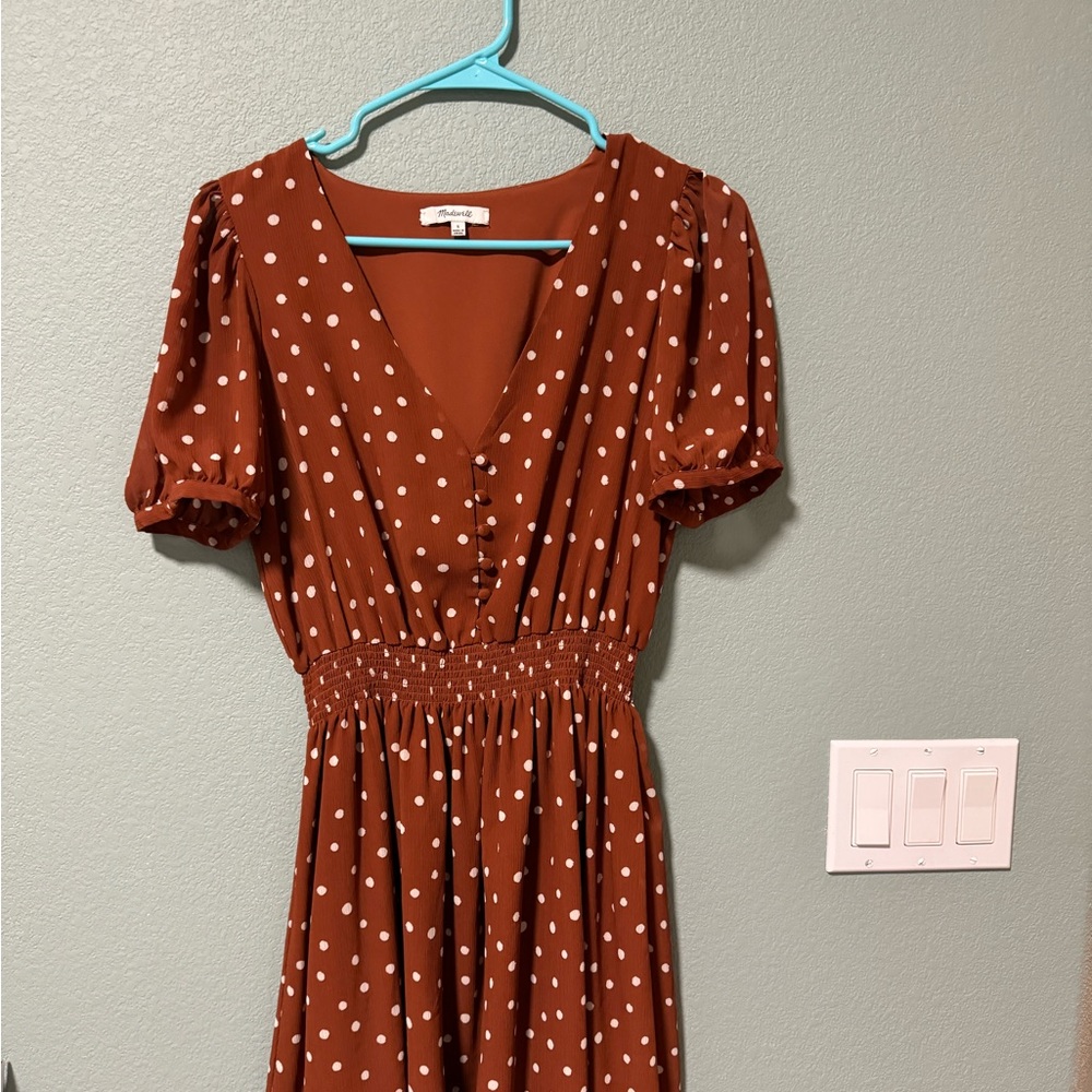 COPY - Madewell one piece poke dot dress